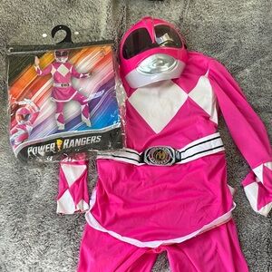 Power Ranger Pink and White Kids Costume